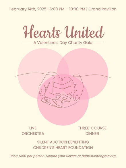 Valentine's Day Charity Event Invitation