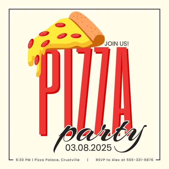 Join us for a pizza party
