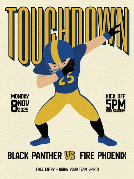 Football Match Announcement