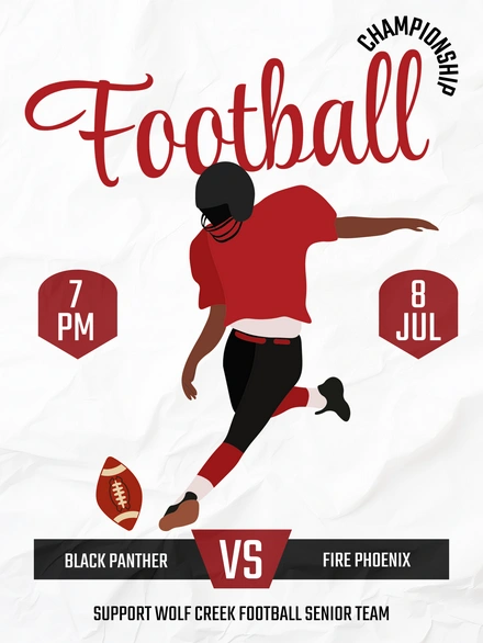 Football match advertisement