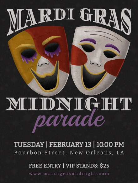 Mardi Gras Mask Theme