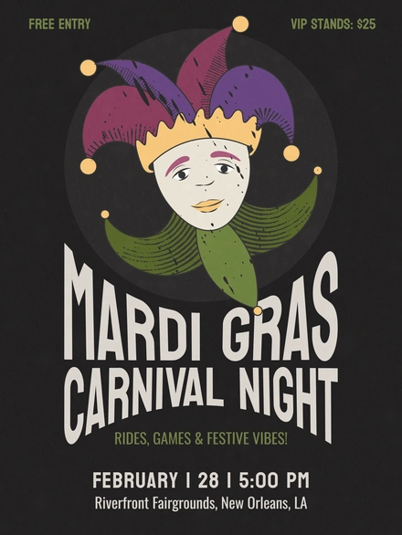 Mardi Gras Carnival Night
