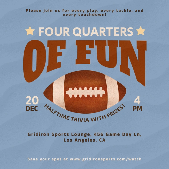 Football Event Invitation
