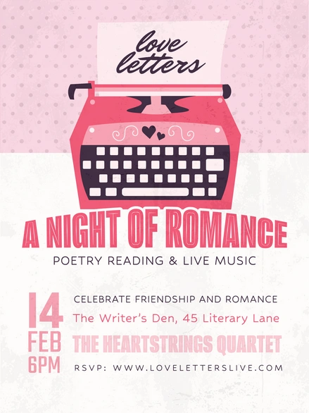 A night of poetry reading and live music