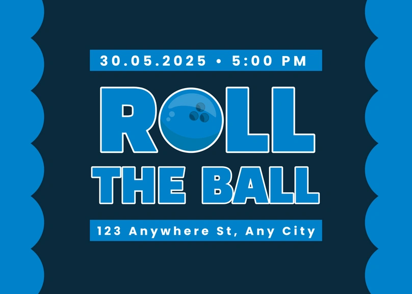 Invitation to a bowling event