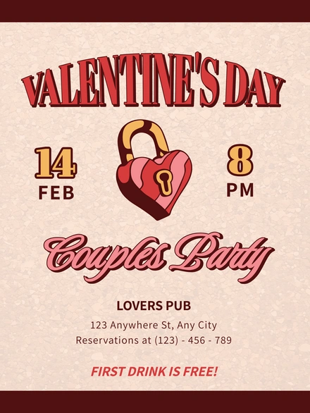 Valentine's Day Party Invitation
