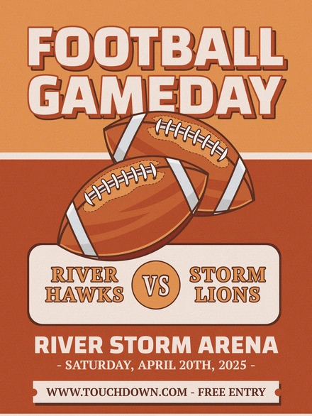 Football match announcement
