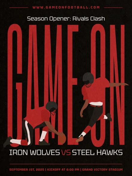 Football Game Poster