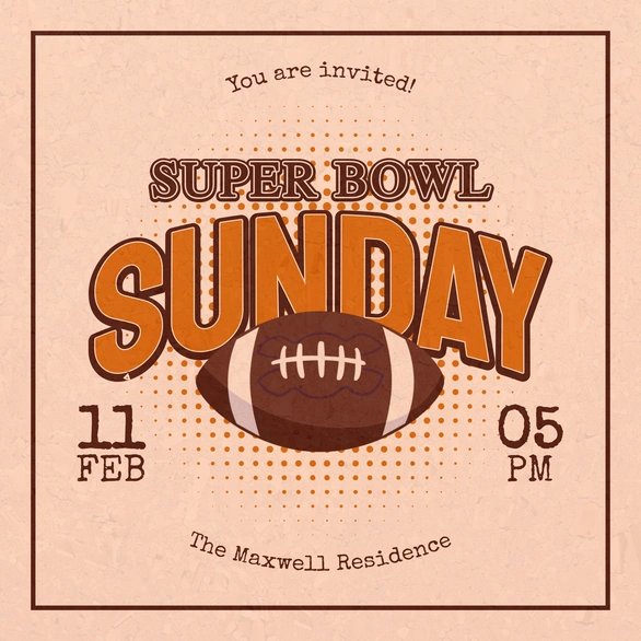 Super Bowl Event Invitation