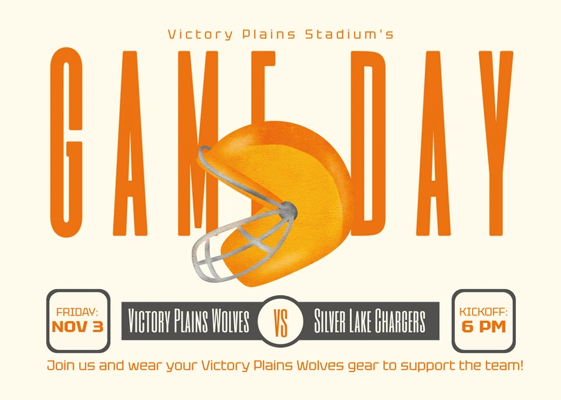 Football Match Announcement
