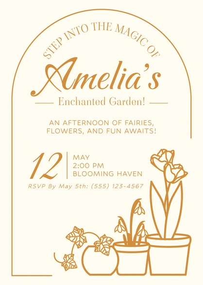 Garden Party Invitation