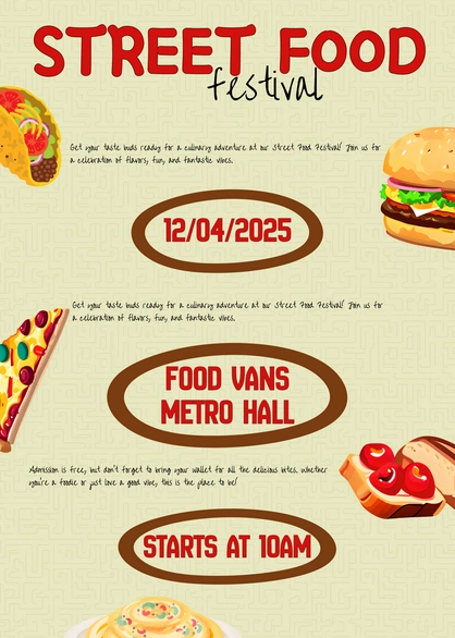 Street Food Festival Announcement