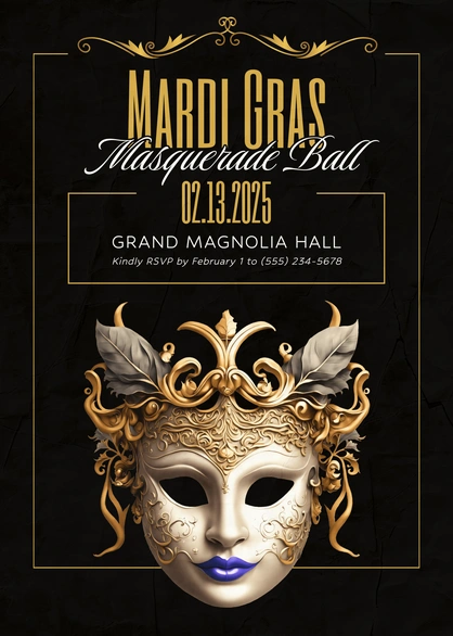 Invitation to Mardi Gras Ball