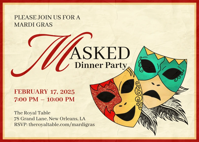 Masked Dinner Party