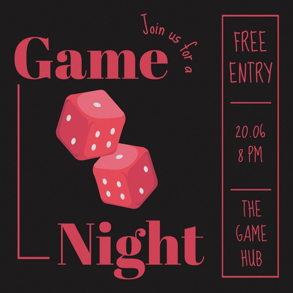 Game Night Invitation