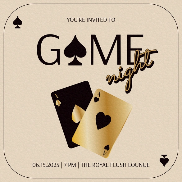 Game Night Invitation