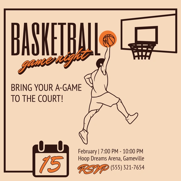 Basketball Event Advertisement