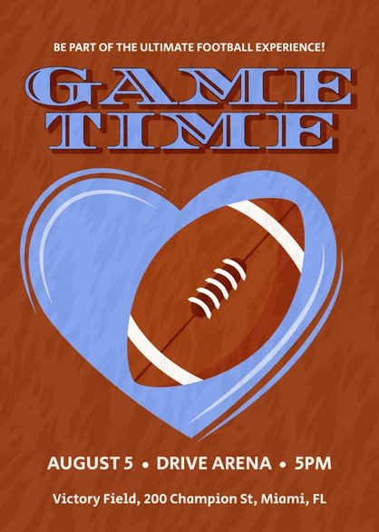 Football Game Announcement