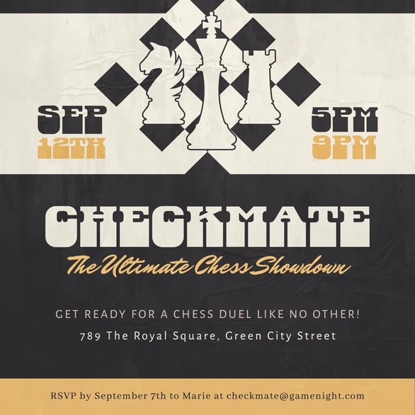 Chess Event Invitation