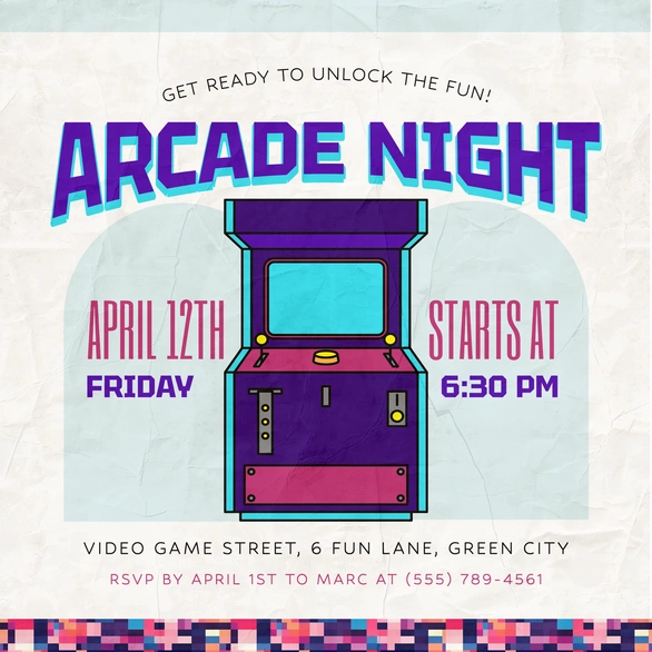 Arcade Night Event