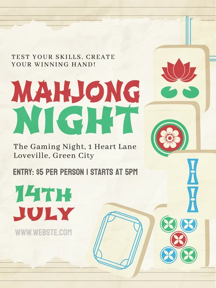 Mahjong Night Event