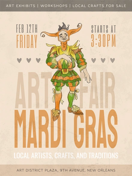 Promotion of an art fair event