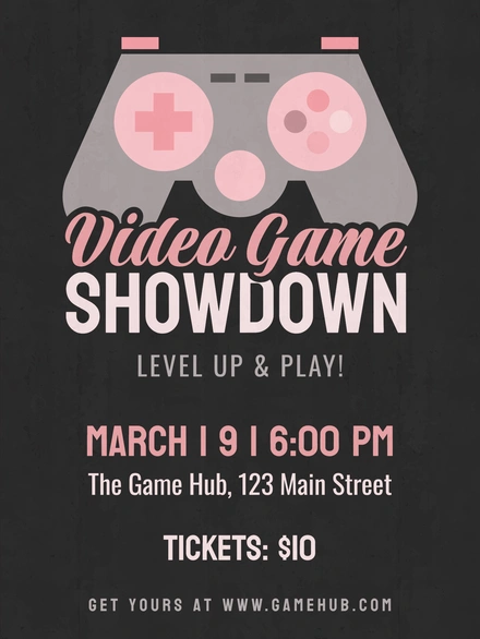 Video Game Event Advertisement