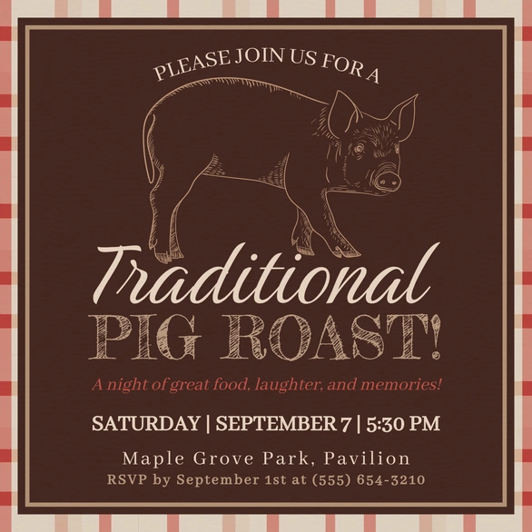 Pig Roast Event