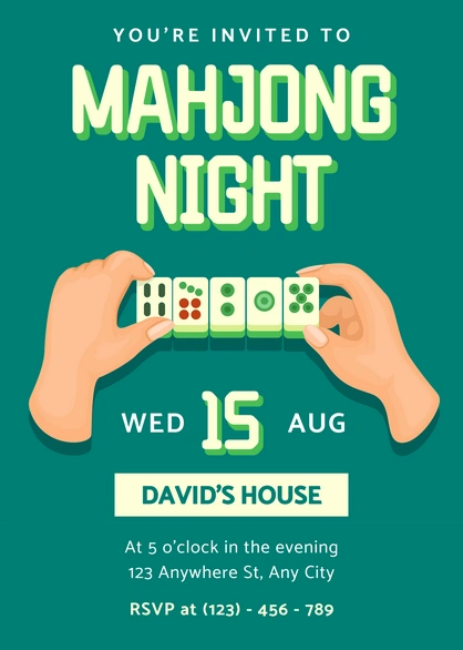 Mahjong Night Gathering