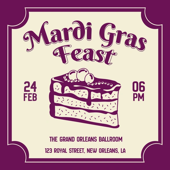 Mardi Gras Feast Announcement