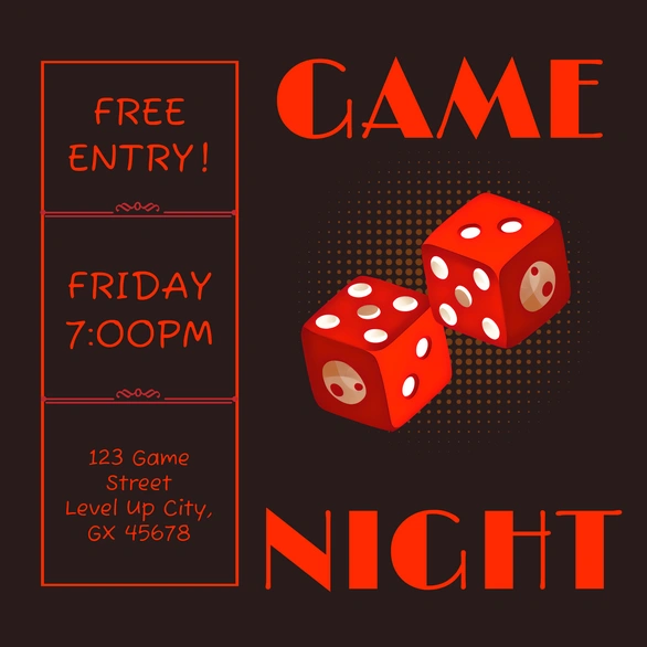 Game Night Announcement