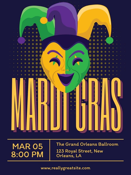 Mardi Gras Event Announcement