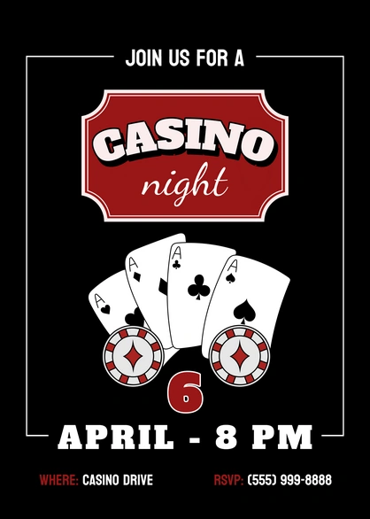 Invitation to a Casino Night