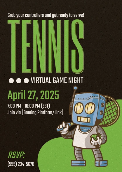 Virtual Tennis Game Night