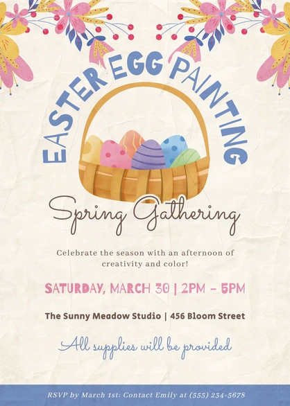 Easter Event Invitation