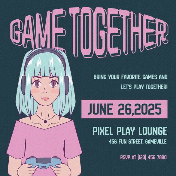 Gaming Event Invitation