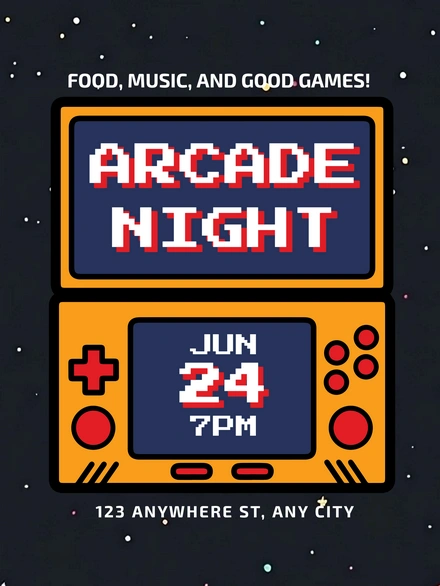 Arcade Event Announcement