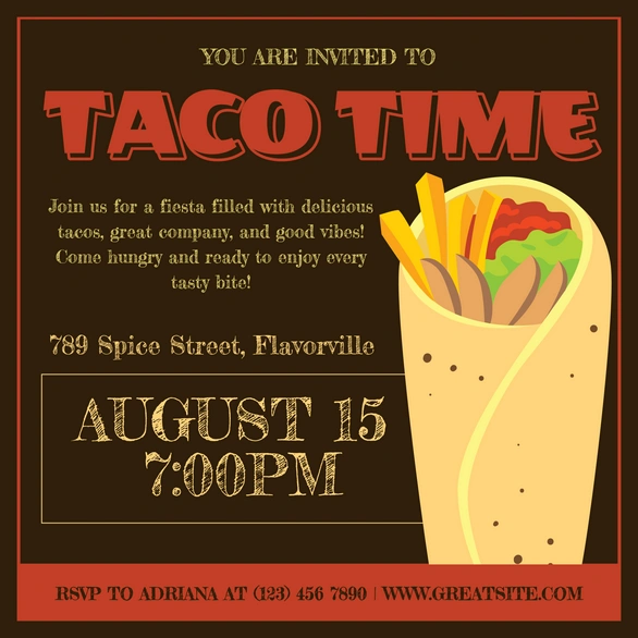 Taco Party Invitation