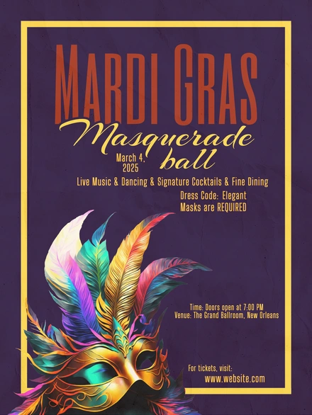 Masquerade Ball Invitation