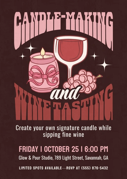 Candle-Making and Wine Tasting Workshop
