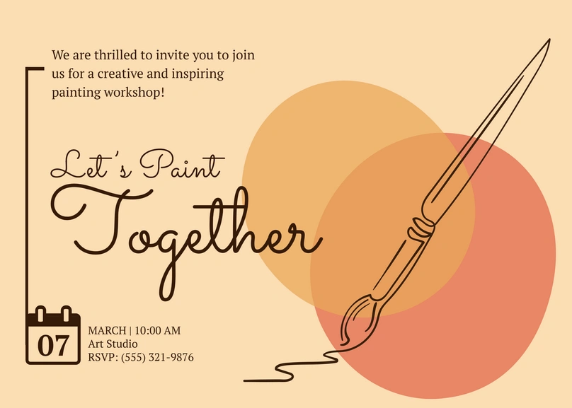 Art Workshop Invitation