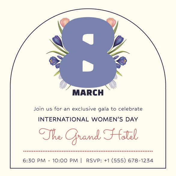 International Women's Day Celebration Invitation
