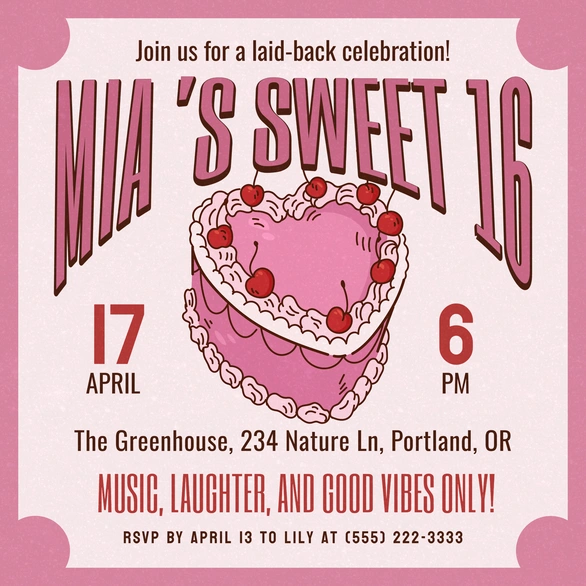 Sweet 16 Birthday Party