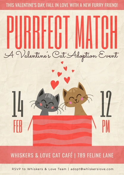 Valentine's Cat Adoption Event
