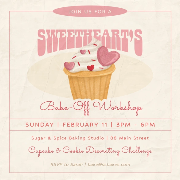 Bake-Off Workshop Invitation