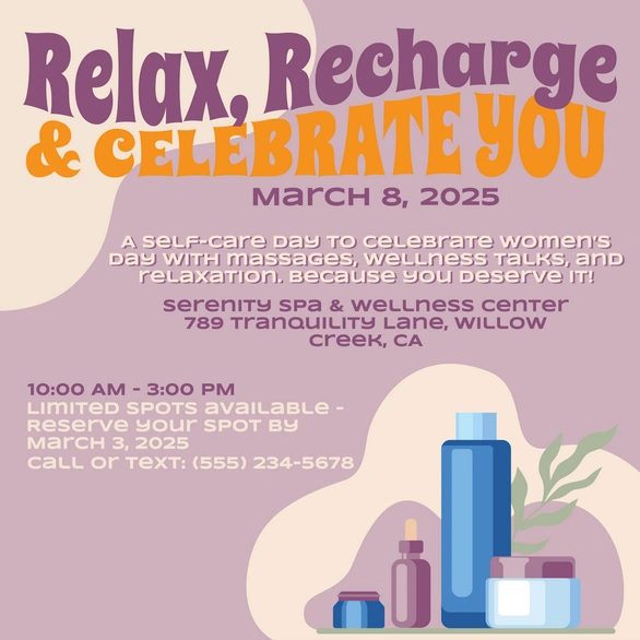 Self-care Event Announcement
