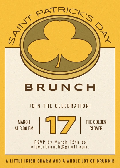 Saint Patrick's Day Event Invitation