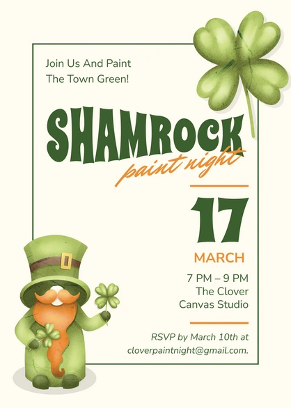 St. Patrick's Day Event Invitation