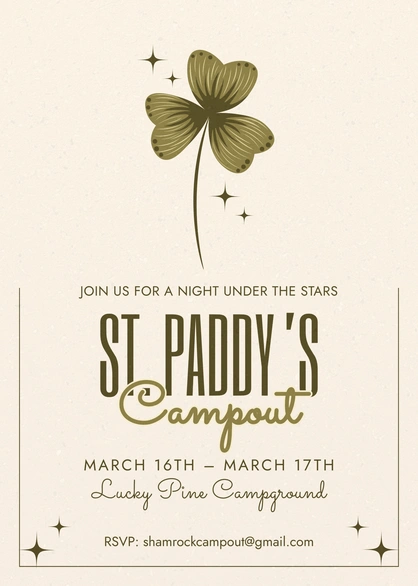 St. Patrick's Day Campout
