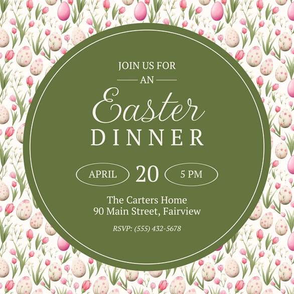 Easter Dinner Invitation